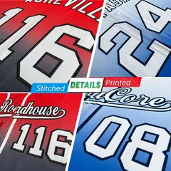 Red Black-White Gradient Stripe Baseball Jersey 4