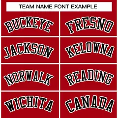Red Black-White Raglan Full-Snap Varsity Letterman Jacket 3