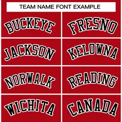 Red Black-White Raglan Full-Snap Varsity Letterman Jacket 3