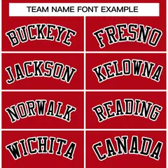 Red Black-White Raglan Full-Snap Varsity Letterman Jacket 3