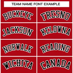 Red Black-White Raglan Full-Snap Varsity Letterman Jacket 5