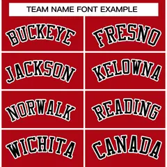 Red Black-White Raglan Full-Snap Varsity Letterman Jacket 5