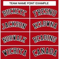 Red Black-White Raglan Full-Snap Varsity Letterman Jacket 5