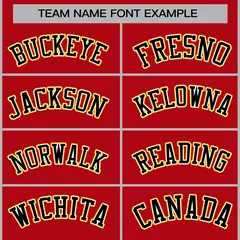 Red Black-White Raglan Full-Snap Varsity Letterman Jacket 5