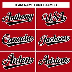 Red Black-White Raglan Full-Snap Varsity Letterman Jacket 5