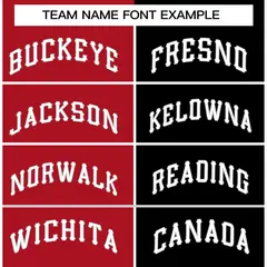 Red Black-White Split Fashion Tops Basketball Jersey 5