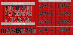 Red Black-White Stripe Authentic Fashion Baseball Jersey 3