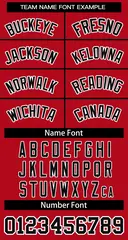 Red Black-White Striped Sleeveless Fashion Baseball Jersey 5