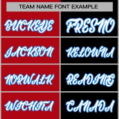 Red Black-White Two Tone Split Varsity Full-Snap Letterman Jacket 5