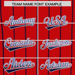 Red Boston City Silhouette Authentic Baseball Jersey 3