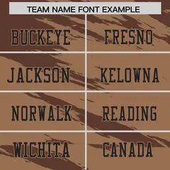 Red Brown Brown Scratch Pattern Authentic Football Jersey 3