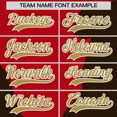 Red Brown Valentine's Day Couple Silhouettes Baseball Jersey 4