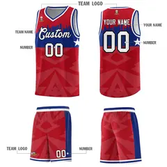 Red City Silhouette Pattern Basketball Uniform Jersey 5