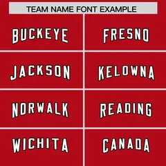 Red Classic American Football Jersey 3