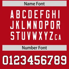 Red Classic American Football Jersey 4