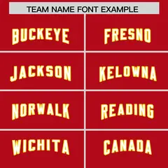 Red Classic American Football Jersey 3