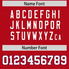 Red Classic American Football Jersey 4