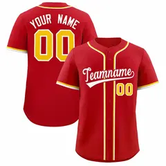 Red Classic Authentic Baseball Jersey 1