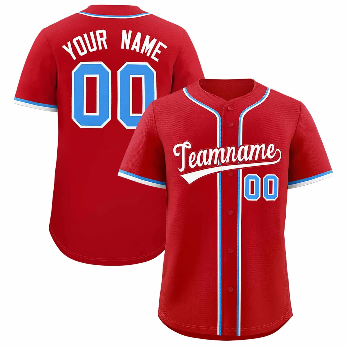 Red Classic Authentic Baseball Jersey