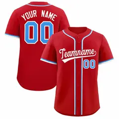 Red Classic Authentic Baseball Jersey 1
