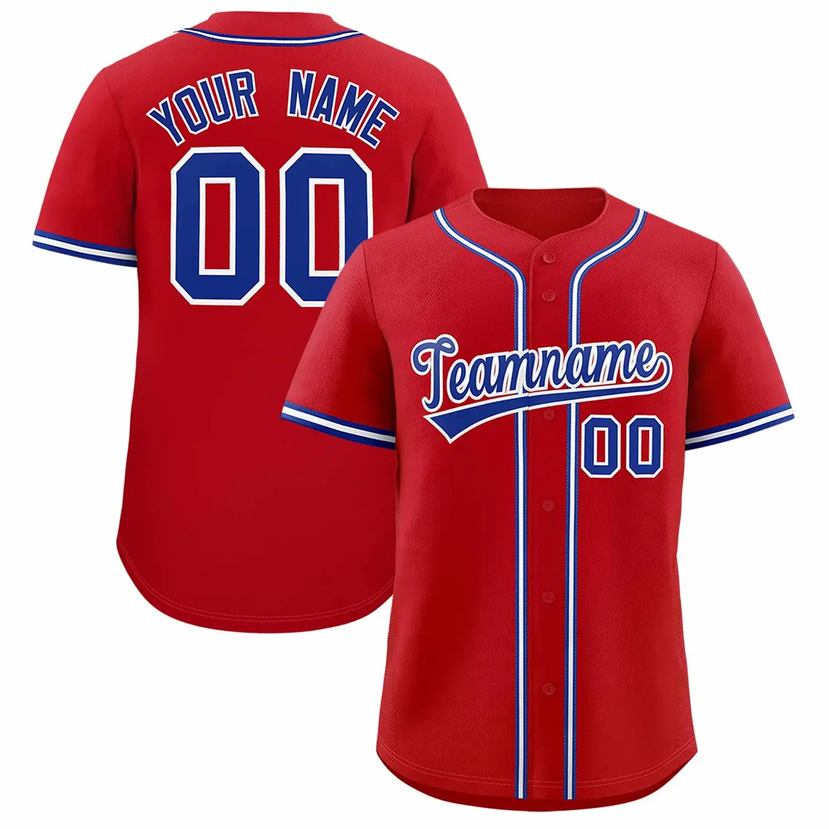 Red Classic Authentic Baseball Jersey
