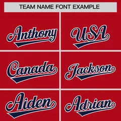Red Classic Authentic Baseball Jersey 3