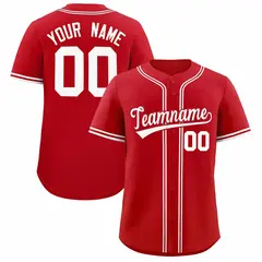 Red Classic Authentic Baseball Jersey 1