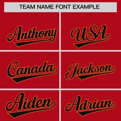Red Classic Authentic Baseball Jersey 3