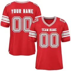 Red Classic Authentic Football Jersey