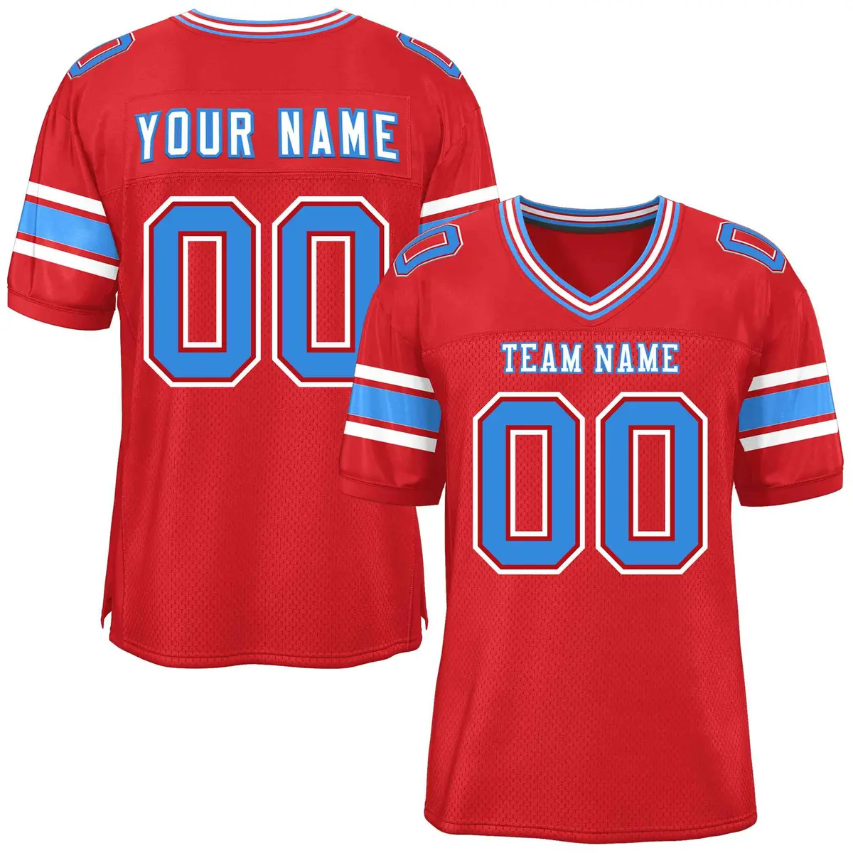 Red Classic Authentic Football Jersey