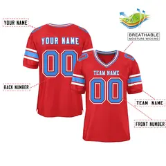 Red Classic Authentic Football Jersey 2