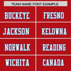 Red Classic Authentic Football Jersey 3