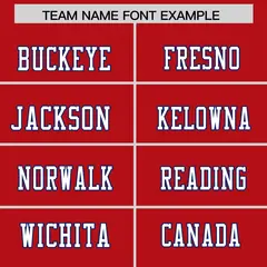 Red Classic Authentic Football Jersey 3