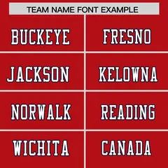 Red Classic Authentic Football Jersey 3