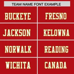 Red Classic Authentic Football Jersey 3