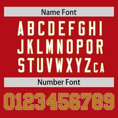 Red Classic Authentic Football Jersey 4