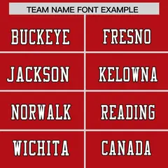 Red Classic Authentic Football Jersey 3