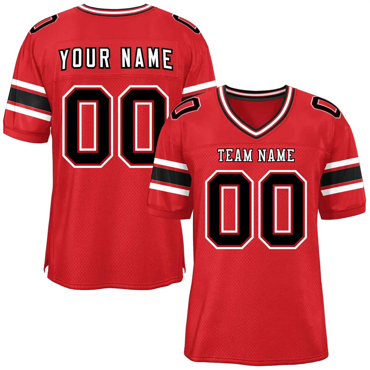 Red Classic Authentic Football Jersey