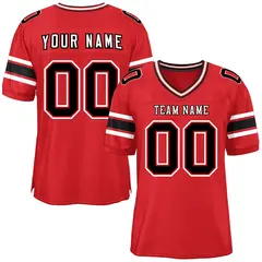 Red Classic Authentic Football Jersey 1