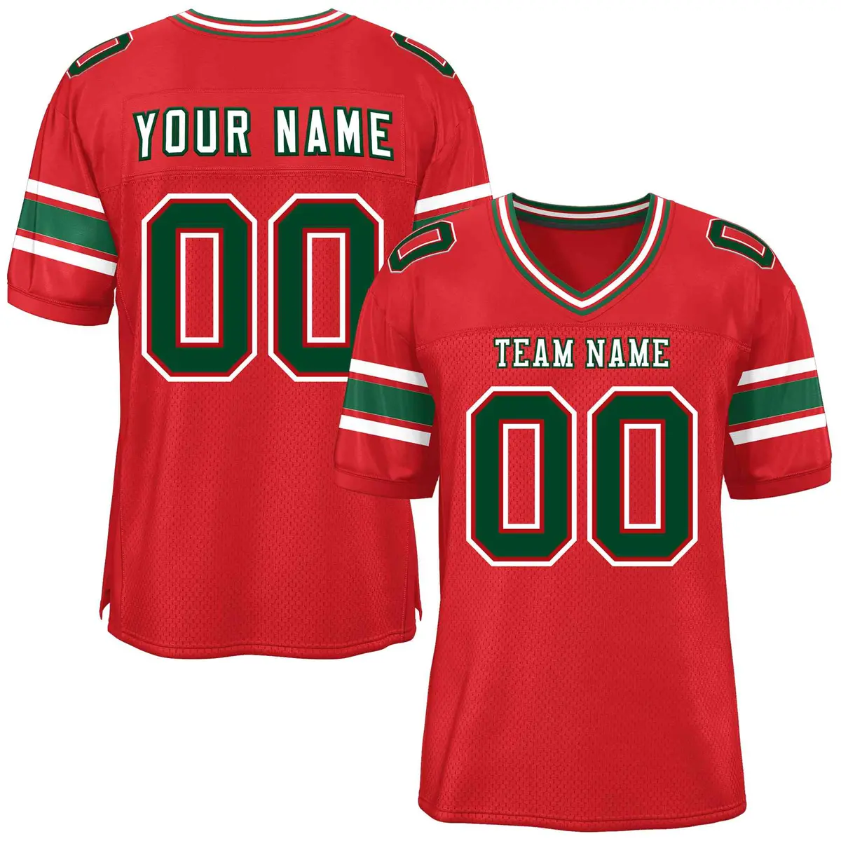 Red Classic Authentic Football Jersey