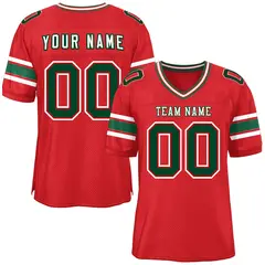 Red Classic Authentic Football Jersey 1
