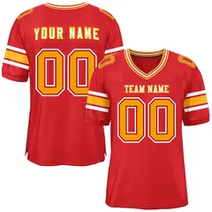 Red Classic Authentic Football Jersey 1