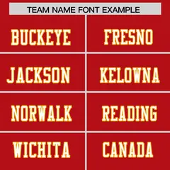 Red Classic Authentic Football Jersey 3