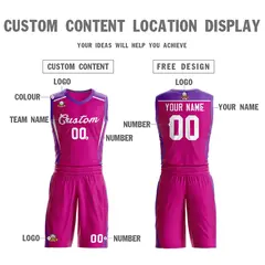 Red Classic Mesh Basketball Jersey Sets 3