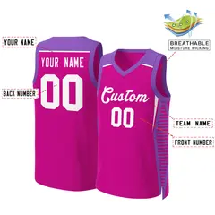 Red Classic Mesh Basketball Jersey Tops 2