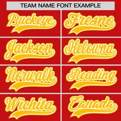 Red Classic Style Lightweight Baseball Jersey for Teams 6