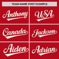 Red Cream Horizontal Stripe Pullover Baseball Jersey 3