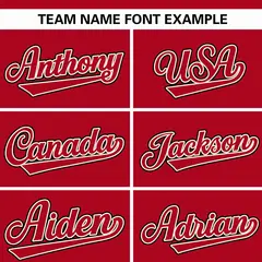 Red Cream Varsity Full-Zip Raglan Letterman Baseball Jacket 7