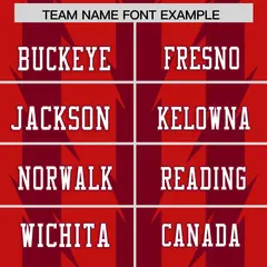 Red Crimson Razr Stripe Graffiti Pattern Flag Football Jersey 3