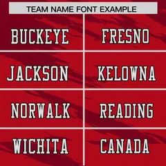Red Crimson Scratch Pattern Authentic Football Jersey 3